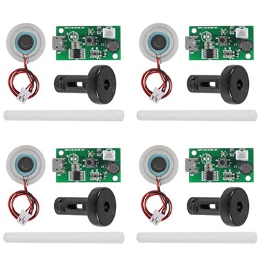 DWEII 4Pcs USB Humidifier Module USB Spray Module Circuit Board Atomization Module 5V Atomization Plate Circuit Board Atomization Module Atomizer DIY Incubation Experimental Equipment