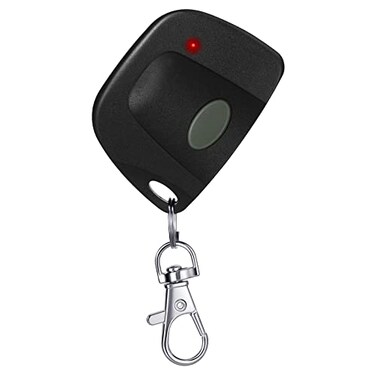 Kingdder 1 Pcs Garage Door Remote Compatible with Linear Multicode 300mhz 10 Dip Switch 3089 3060 3070 Gate Opener Remote Multicode Gate Opener with Keychain Black