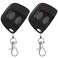 Kingdder 2 Pcs 10 Dip Switch Two Button Garage Door Remote Compatible with Multicode 300mhz 3089 3060 3070 3083 Gate Opener Remote with Keychain Control 2 Different Doors Simultaneously