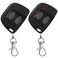Kingdder 2 Pcs 10 Dip Switch Two Button Garage Door Remote Compatible with Multicode 300mhz 3089 3060 3070 3083 Gate Opener Remote with Keychain Control 2 Different Doors Simultaneously