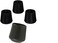 AKOAK 4 Pieces Table Chair Rubber Leg Tips Caps114 InchBlack