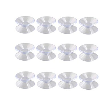 12Pcs Double Sided Suction Cups for Glass Table Top to Keep The from SlidingBumpersGlass Table Top Spacers