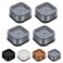 shouwuhho 4 Pack Furniture Risers Adjustable Bed Risers Heavy Duty Lifts Height 1 Square Stackable Bed Risers 1 2 or 3 Inch for Desk Leg Table Couch Sofa Chair Bed Frame Legs Dorm Gray