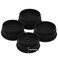 HANIHUA 4 Sets Furniture Risers 1 or 2 or 3 Inch Black Bed Lifts Heavy Duty Round Stackable Risers for Table Sofa Couch Desk Adjustable Bed Frame