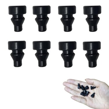 Holiket Replaceable Rubber Feet for Slow Cooker Prevent Scratches and Marks Slow Cookers Insert Accessories Black 8 Packs