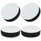 LifCratms 4 Pcs Round Furniture Bed Risers SelfAdhesive Sofa Tables Risers Adds 12 Height with Felt Pad Black 256 Width