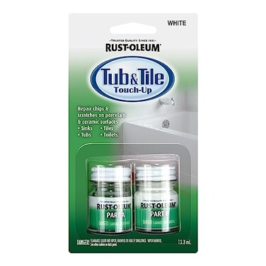 RustOleum 244166 Tub And Tile 2Part Touch Up Paint White
