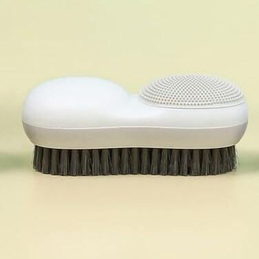 TwoSided Laundry Stain Remover Brush White