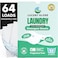 Lucent Globe Laundry Detergent Sheets PreMeasured Laundry Sheets Powerful Stain Removal Works in All Clothes Washers 1 Pack 64 Washes Fragrance Free