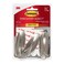 Command Medium Designer Hooks Brushed Nickel 3Hooks 6Strips Decorate DamageFree