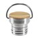 Bamboo Cap Brushed Stainless