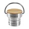 Bamboo Cap Brushed Stainless