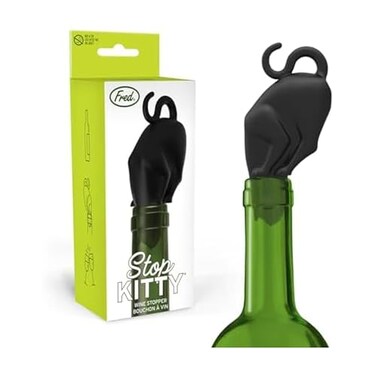 Genuine Fred STOP KITTY Wine Bottle Stopper