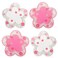 Coasters for Drinks Set of 4 Silicon Cup Coasters Cute Pink Cup Mats Cherry Blossom Coaster Table Cup Mat for Drinks Coffee Tea 45in