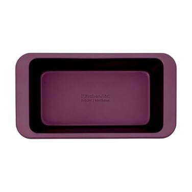 KitchenAid Nonstick Aluminized Steel Loaf Pan Dishwasher Safe 9 x 5 Inch Beetroot