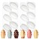 2Pcs Silicone Madeleine Mold for Baking Nonstick Savarin Shaped Chocolate Molds for Mousse Cake 12Cavity Silicone Dessert Molds for Candy Butter Pudding 88 x 47 x 06 inches White