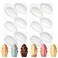 2Pcs Silicone Madeleine Mold for Baking Nonstick Savarin Shaped Chocolate Molds for Mousse Cake 12Cavity Silicone Dessert Molds for Candy Butter Pudding 88 x 47 x 06 inches White