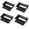 Webake 4 Pack Mini Tart Pans with Removable Bottom Rectangular Baking Pan NonStick Cake Tin for Oven and Insta Pot Baking