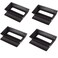Webake 4 Pack Mini Tart Pans with Removable Bottom Rectangular Baking Pan NonStick Cake Tin for Oven and Insta Pot Baking