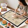Silicone Baking Mat with 10 Recipes Extra Thick Silicone Mats for Baking Non Stick Pastry MatReusable kneading Dough Rolling Mat for Cookie Macaron Bread Pizza