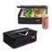 Aosbos Small Insulated Lunch Bag Compact Lunch Box for Portion Control Work Office Black Quilted