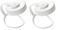 Nalgene 32oz Wide Mouth Water Bottle Cap Replacement White Loop Top Lid 2Pack