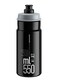 Elite Jet Cycling Water Bottle 550ml Black with Grey Logo HighFlow Biodegradable BPAFree