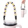 Bluwing Water Bottle Handle Strap Compatible with Stanley Cup Owala Handle Strap for Hydro Flask and Most 1240oz Water BottlesDaisy Black 5
