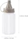 4Pcs White Plastic Squeeze Condiment BottlesKetchup Honey BottleSalad Dressing Container for Lunch BBQ Mini Sauce Jam Squeeze Bottle Camping Condiment Squeeze Bottles Dinnerware and Serveware