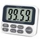 XREXS Digital Kitchen Timer Magnetic Countdown Up Cooking Timer with Large LCD Display Adjustable Volume Loud Alarm Strong Magnet for Teachers Batteries Included