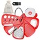 Pisol Kitchen Unique Gadgets Set 6 Pieces Space Saving Cheese Grater Bottle Opener Fruit Vegetable Peeler Pizza Cutter Garlic Ginger Grinder Herb Stripper Gift Set