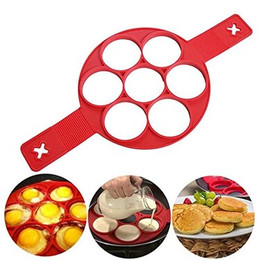 Nonstick Pancake Molds Ring Silicone Fried Egg Mould Reusable Pancake Maker Egg Ring Kitchen Cooking Baking Tools Round Shape