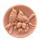 Silicone Candle Soap Mold Round Bird Shape 11323