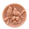 Silicone Candle Soap Mold Round Bird Shape 11323