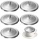 DOITOOL 5Pcs Reusable Lids Stainless Steel Cup Covers for Drinks 37in Universal Cup Lid AntiDust Spill Proof Coffee Mug Covers for HotCold Drinks Microwave Dishwasher Safe