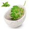 Rimigood Handmade Ceramic Herb Stripper Bowl Kitchen Herbs Leaf Stripping Tool Pottery Herb Peeler for Kale Thyme Basil Rosemary White