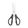 Ceramic Kitchen Scissors 8 Ceramic Blade Scissors White Sharp Blade with Black ABS Handle Cooking Shears for Office School Crafting Kitchen Black