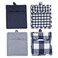 DII Gingham Check Kitchen Collection Navy Potholder Set