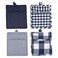 DII Gingham Check Kitchen Collection Navy Potholder Set