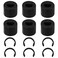 6pcs Rubber Roller Replacement and 6pcs Rubber Roller Resolution for Cricut Maker Keep Rubber from Moving Retaining Clip Rings Compatible with Cricut Maker