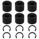 6pcs Rubber Roller Replacement and 6pcs Rubber Roller Resolution for Cricut Maker Keep Rubber from Moving Retaining Clip Rings Compatible with Cricut Maker