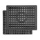 WILLKOMMEN Kitchen Sink Mat 12 x 10 Dish Drying Mat Rectangular Sink Protector Mats for Bottom of Kitchen Sink Fast Draining Sink Mats Grid 2 Pack Black
