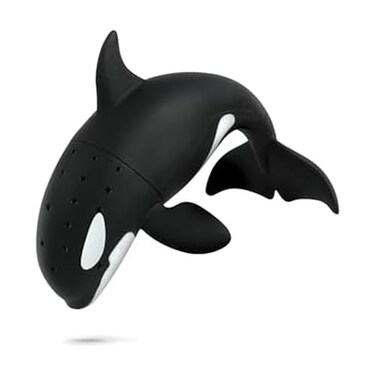 Genuine Fred STEEP DIVE Orca Tea Infuser Loose Leaf Silicone Tea Strainer Microwave Dishwasher Safe