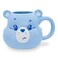 Silver Buffalo Care Bears Grumpy Bear 3D Sculpted Ceramic Mug Large Coffee Cup For Cocoa Tea Holds 20 Ounces Blue