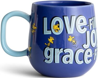 DaySpring Peanuts Love Joy Grace 16oz Ceramic Mug