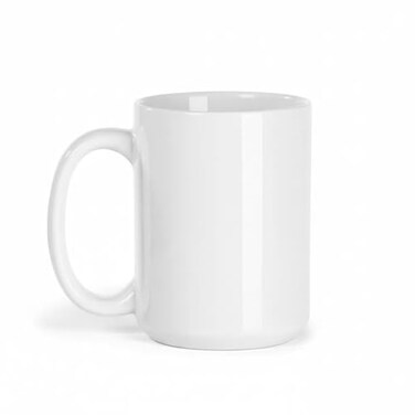 QHJDZGSLZ 1Pc 15oz Sublimation Mug Ceramic Coffee Cup