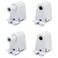 Surf turtle 2 Pair Tombstone Single Pin FA8 Base Holder Socket Connector with T8 T10 T12for 8ft Light Emitting Diode Fluorescent Tube Light