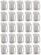 Projectpak White C7 Replacement Sockets for Christmas Lights Compatible with SPT1 Wire Strings 25 Pack