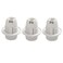 TWDRTDD E12 Light Bulb SocketE12 Push in Lamp Holder Plastic Candelabra Base Light Socket with Shade Ring 3 Full ThreadedWhite