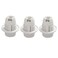 TWDRTDD E12 Light Bulb SocketE12 Push in Lamp Holder Plastic Candelabra Base Light Socket with Shade Ring 3 Full ThreadedWhite
